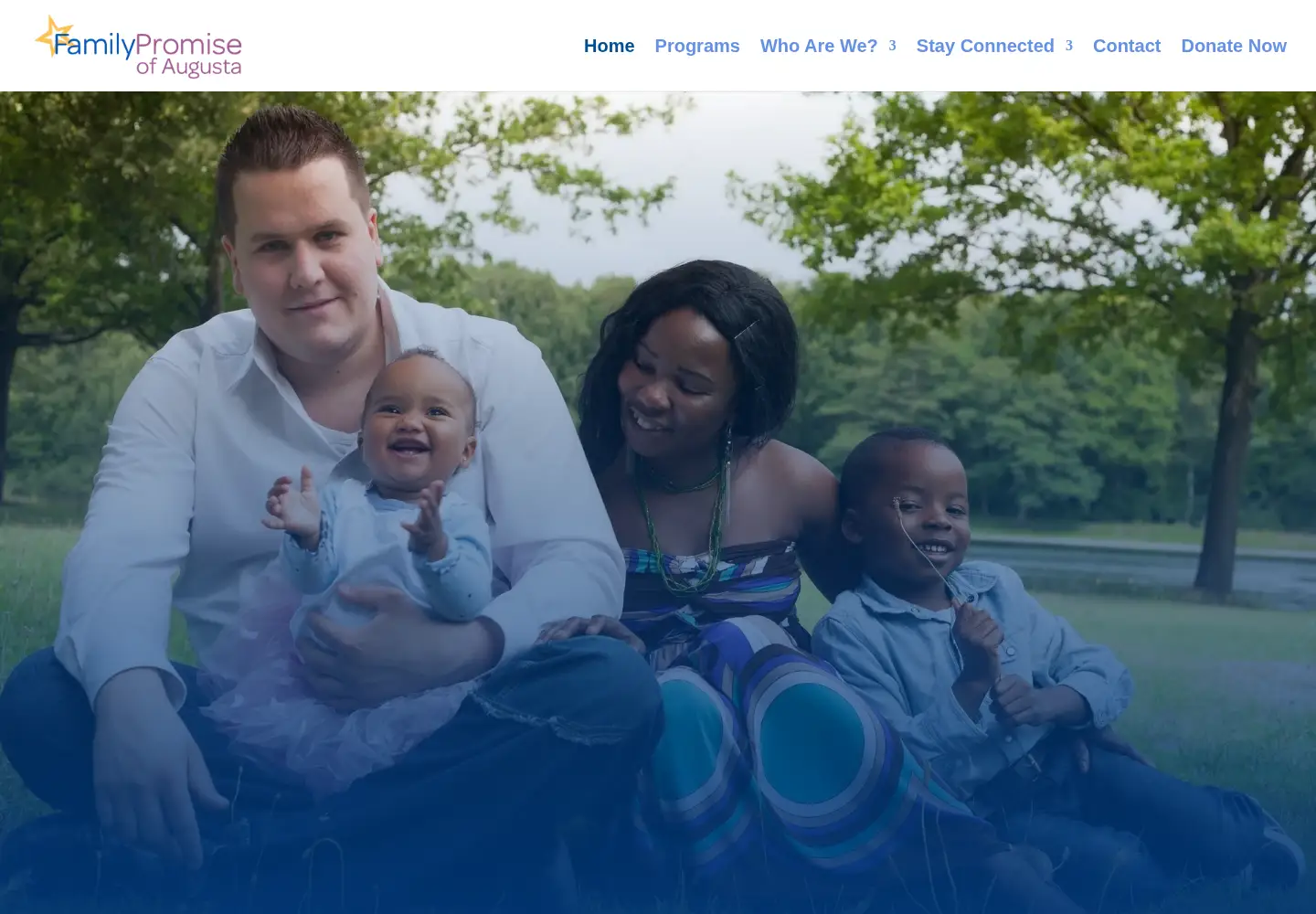 Captured homepage of familypromiseaugusta.com in the current scan