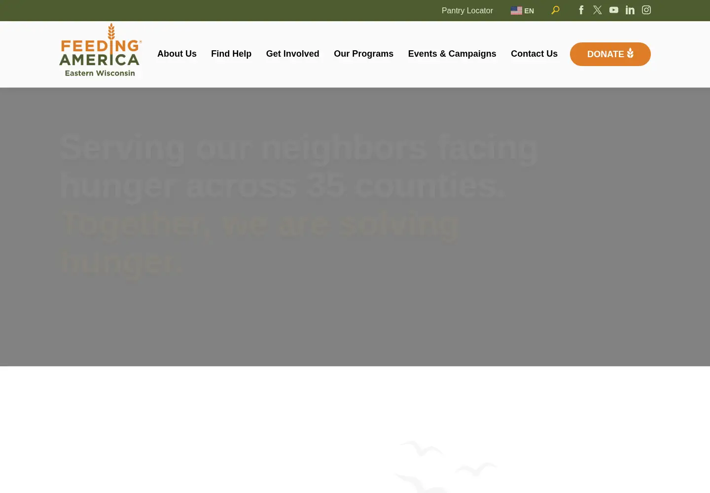 Screenshot of feedingamericawi.org