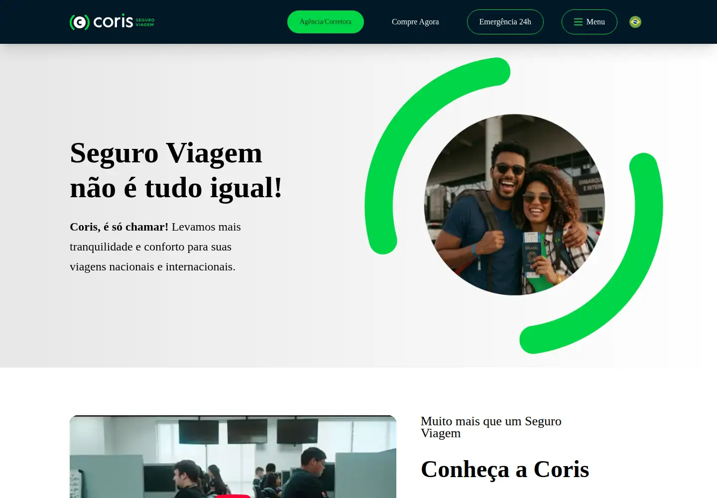 Screenshot of coris.com.br
