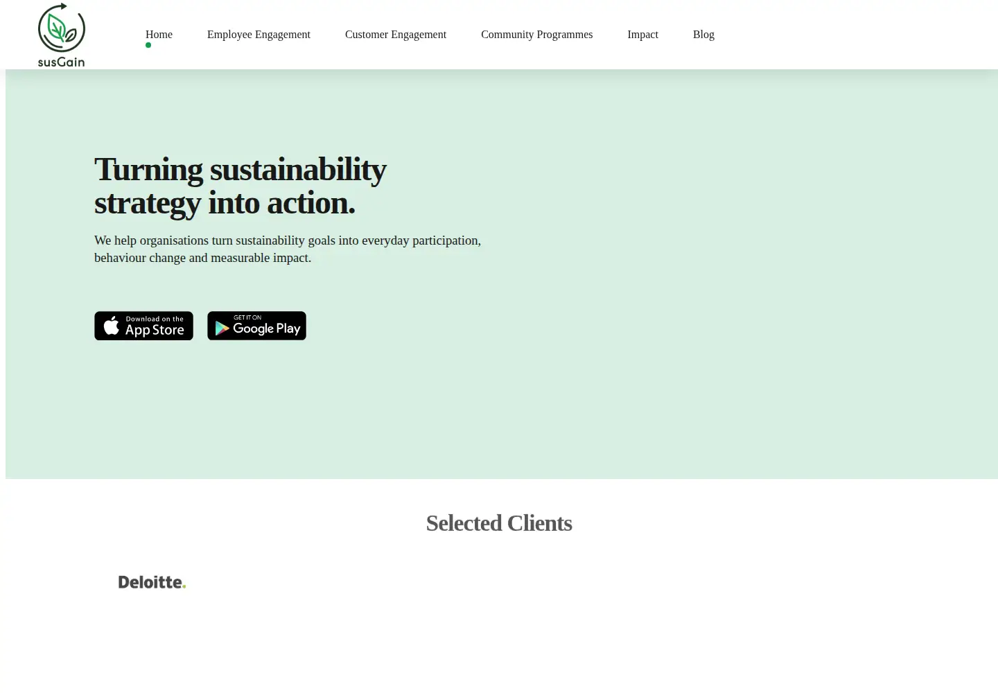 Screenshot of susgain.com