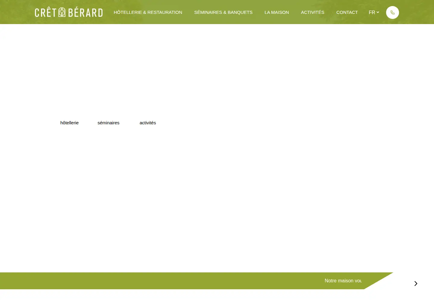 Screenshot of cret-berard.ch