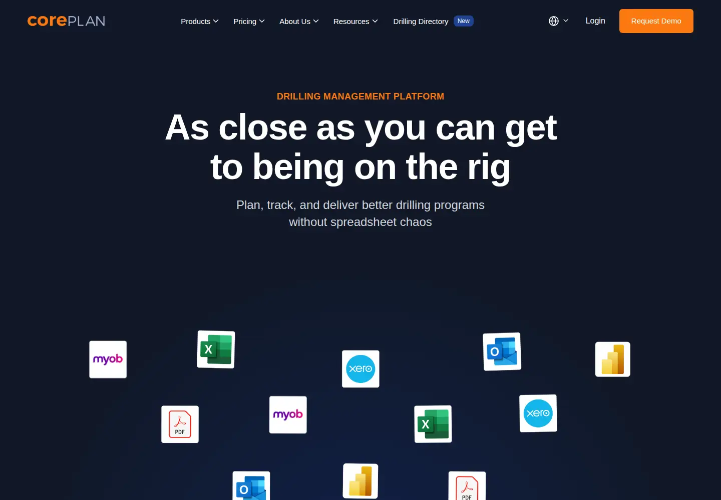 Screenshot of coreplan.io