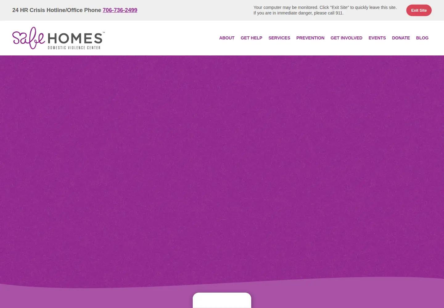 Screenshot of safehomesdv.org