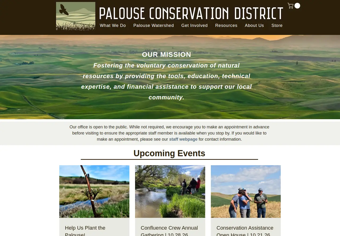Screenshot of palousecd.org