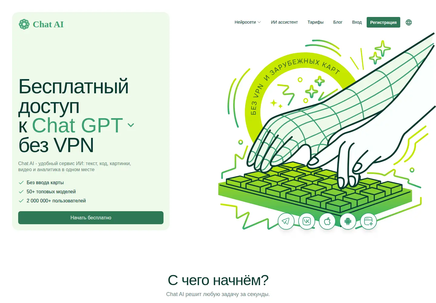 Screenshot of chataibot.ru