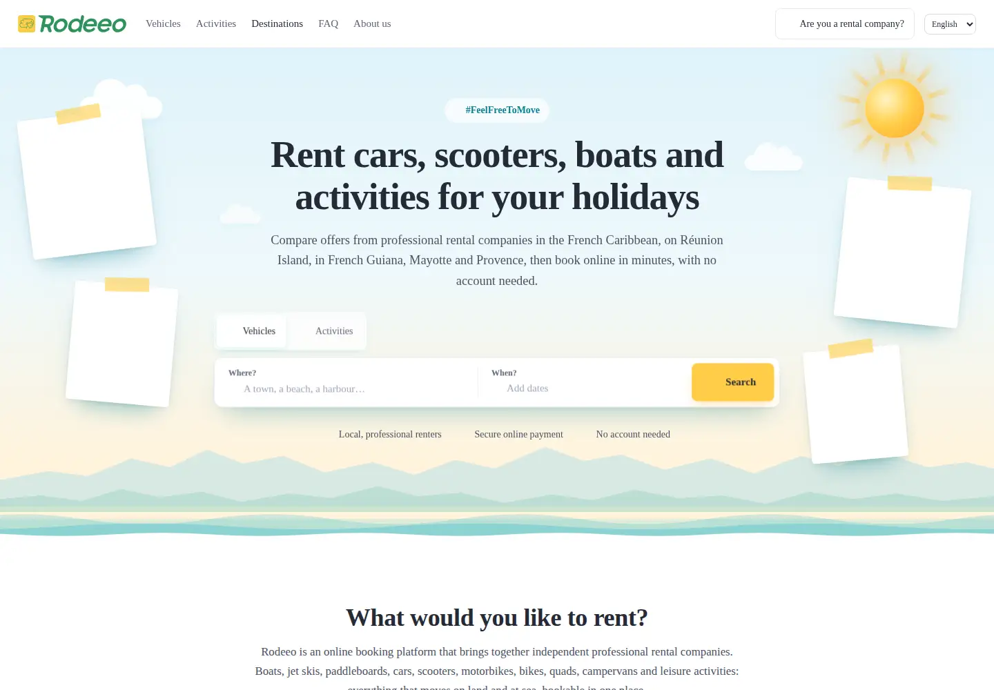 Captured homepage of rodeeo.app in the current scan