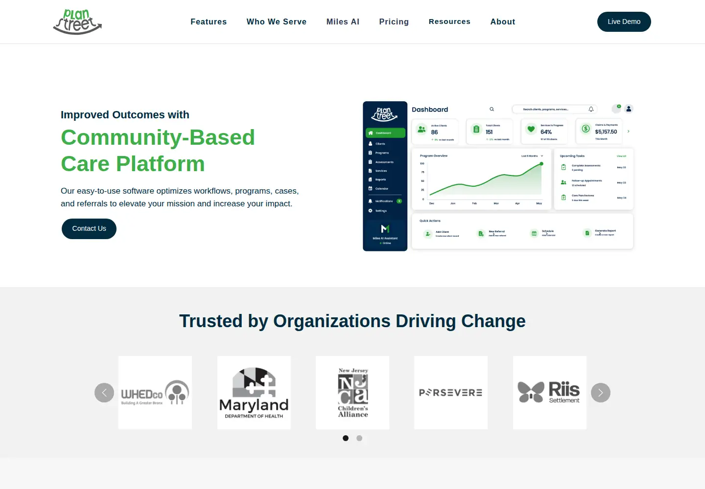 Screenshot of planstreetinc.com