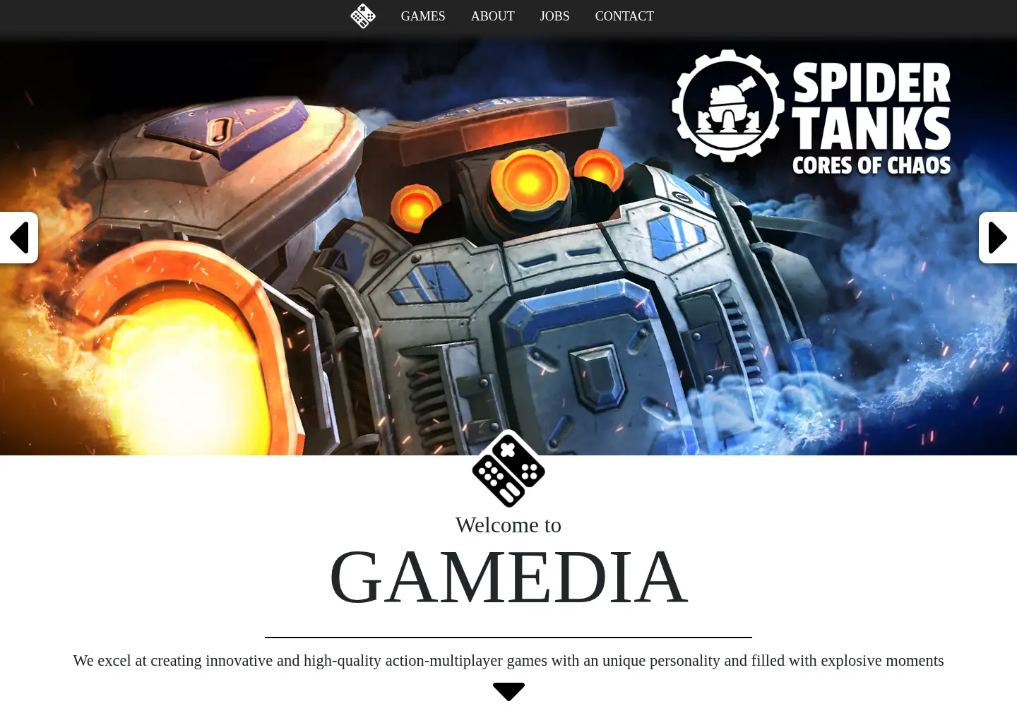 Screenshot of gamedia.nl