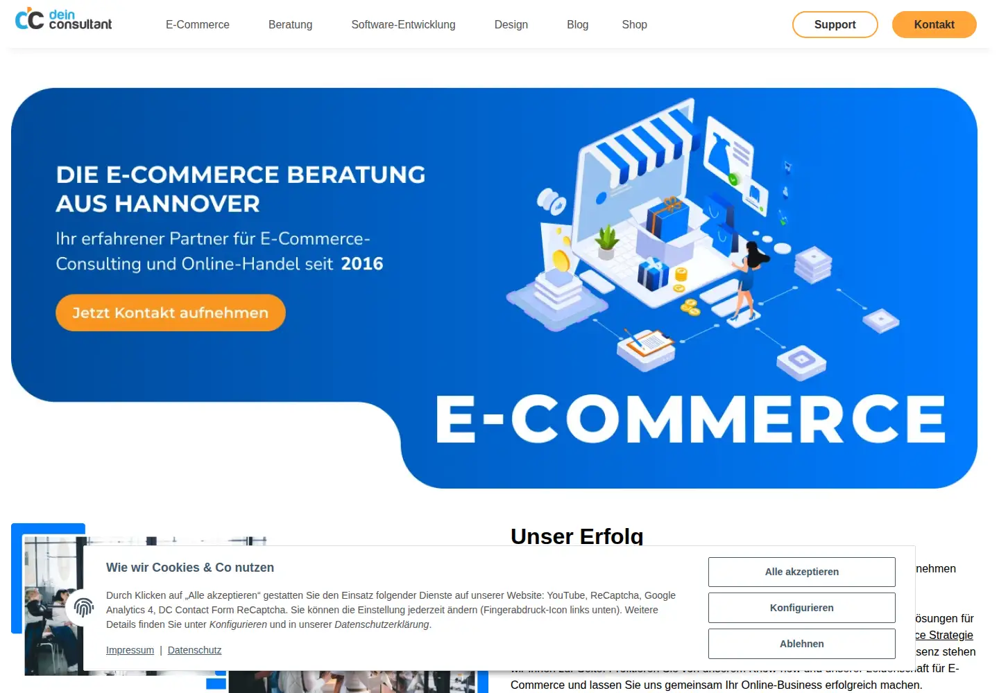 Screenshot of deinconsultant.de