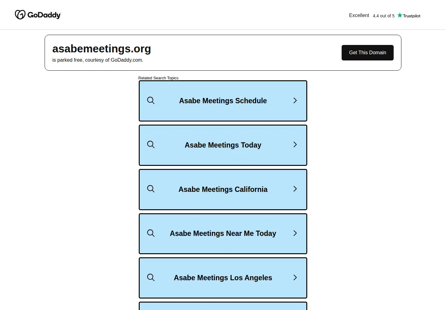 Screenshot of asabemeetings.org