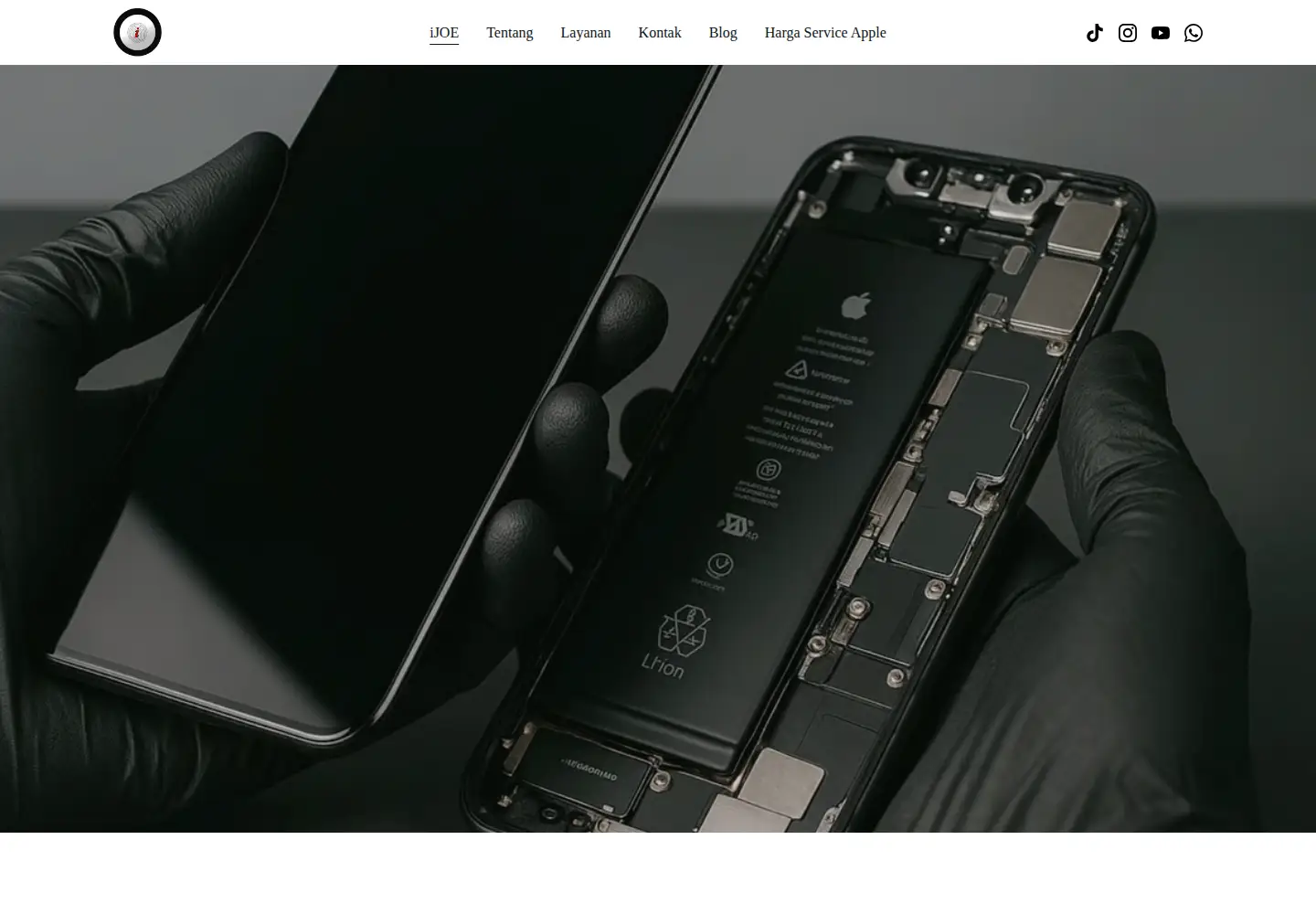 Screenshot of ijoe.co.id