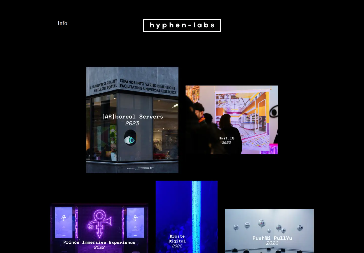 Screenshot of hyphen-labs.com from the current report