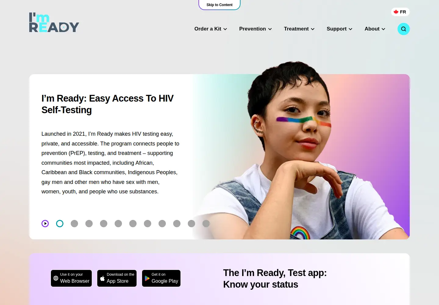 Screenshot of readytoknow.ca