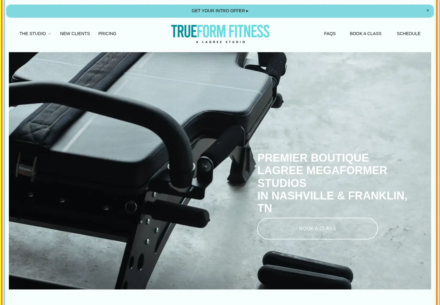 Screenshot of trueformfitness.org