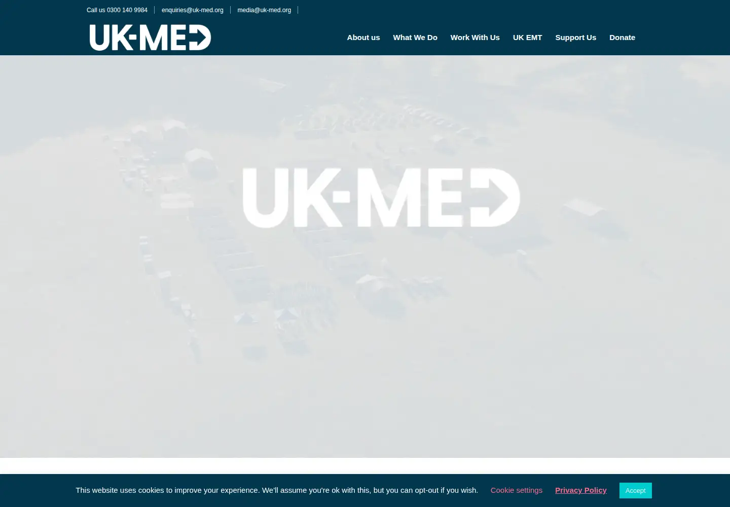 Captured homepage of uk-med.org in the current scan