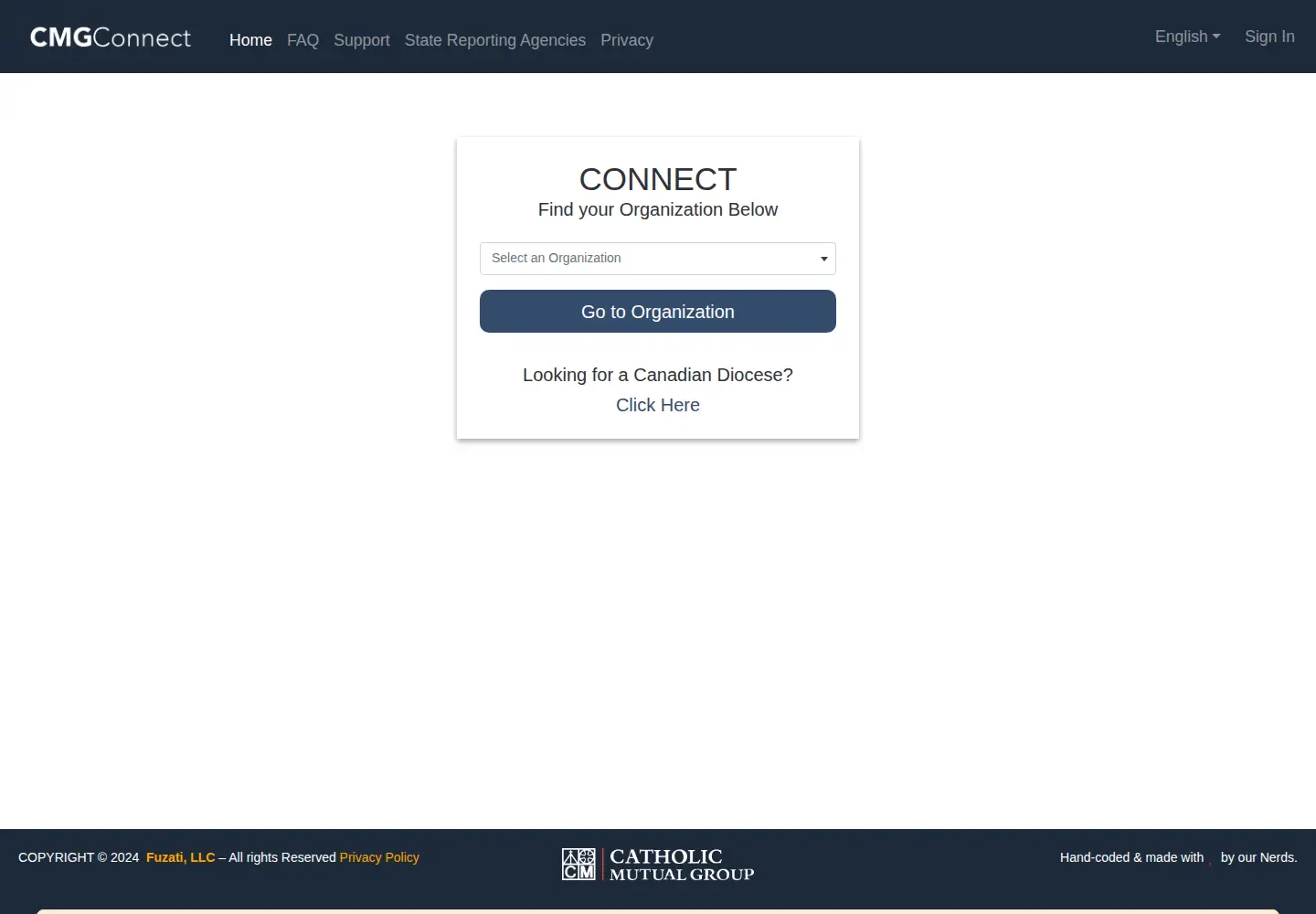 Screenshot of cmgconnect.org