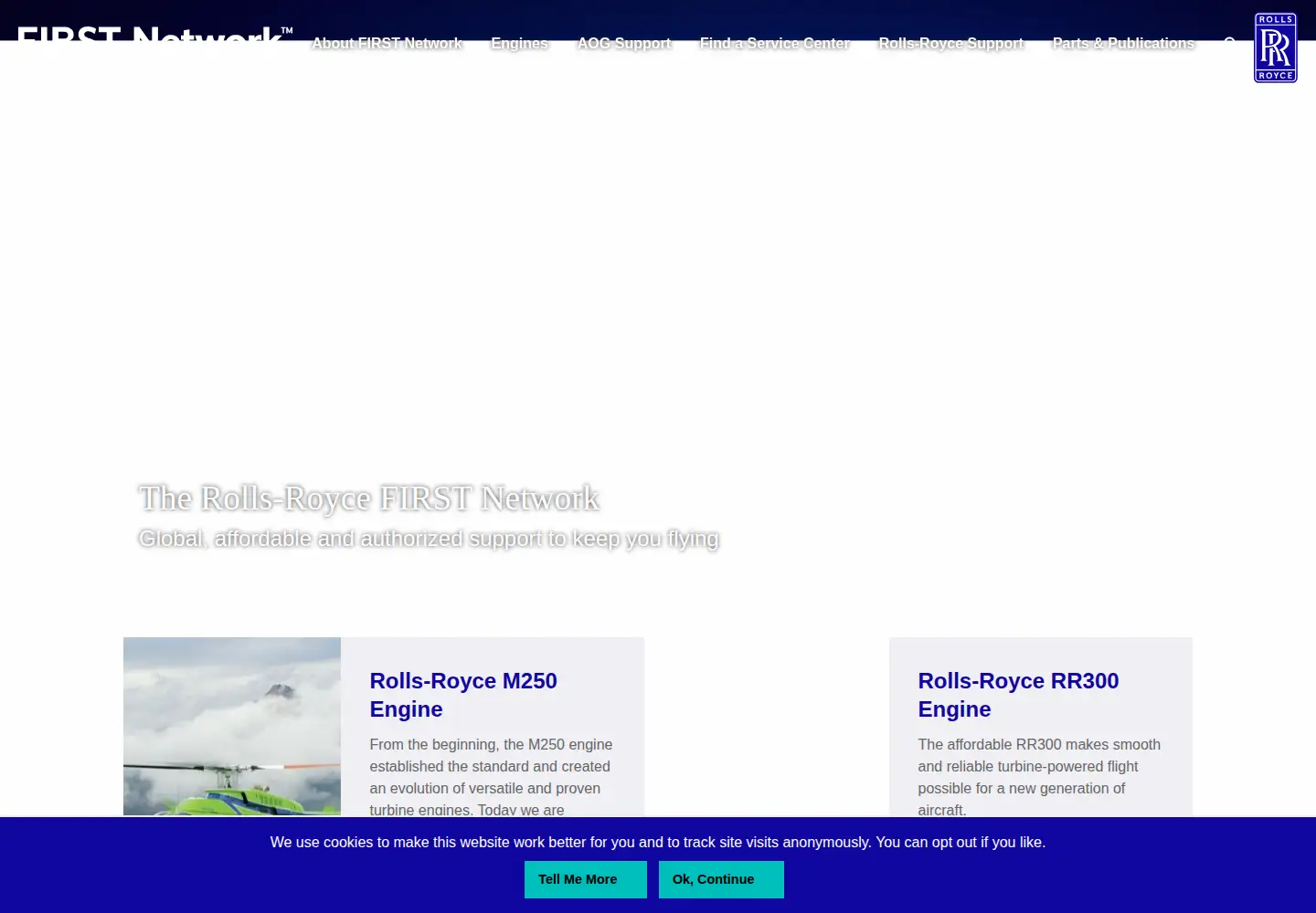 Captured homepage of rollsroycefirstnetwork.com in the current scan