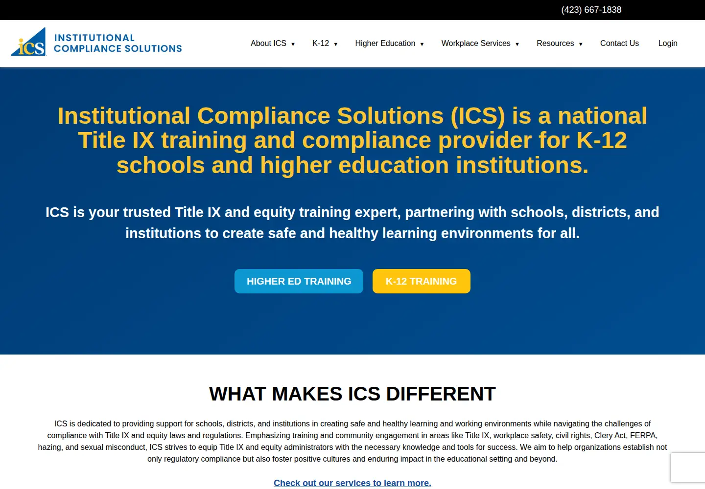 Screenshot of icslawyer.com