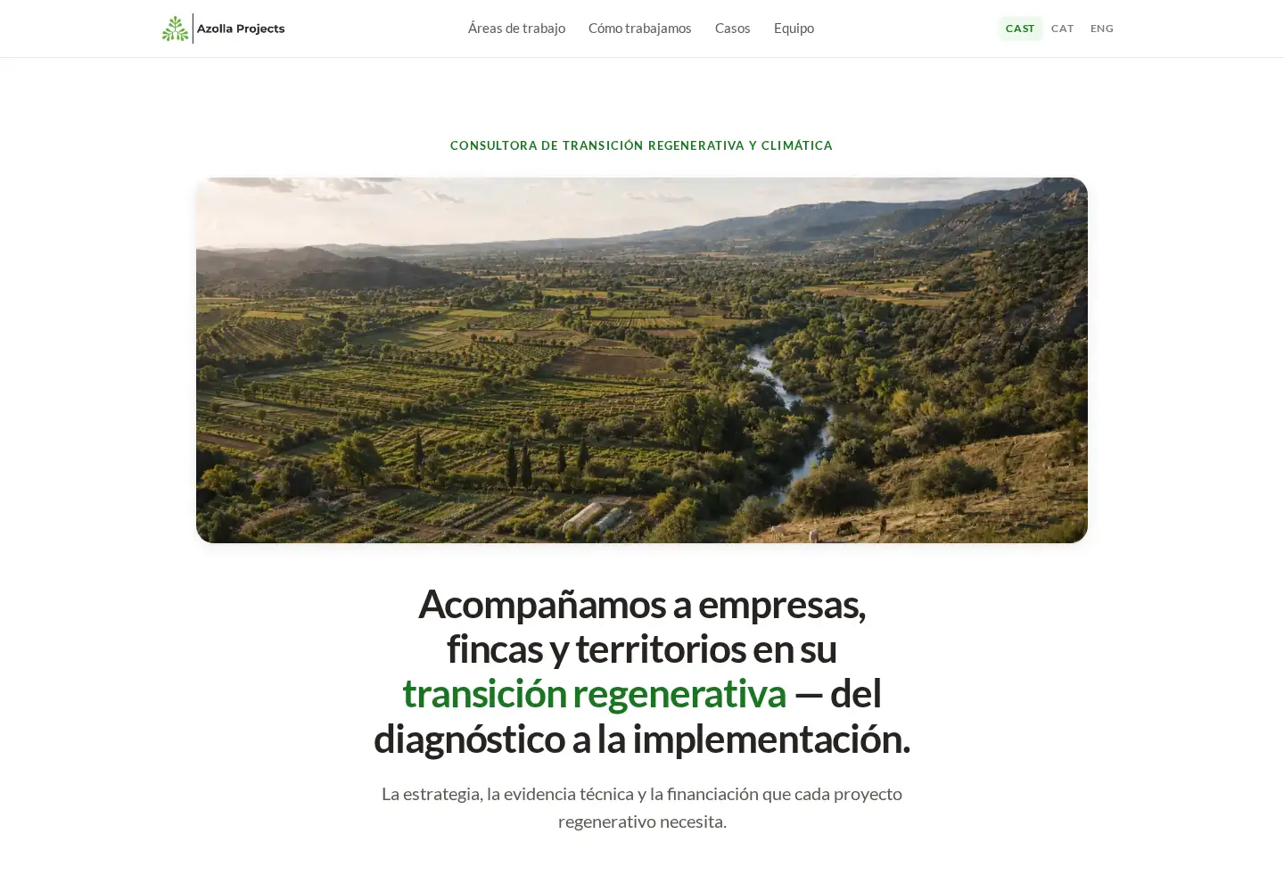 Screenshot of azollaprojects.com