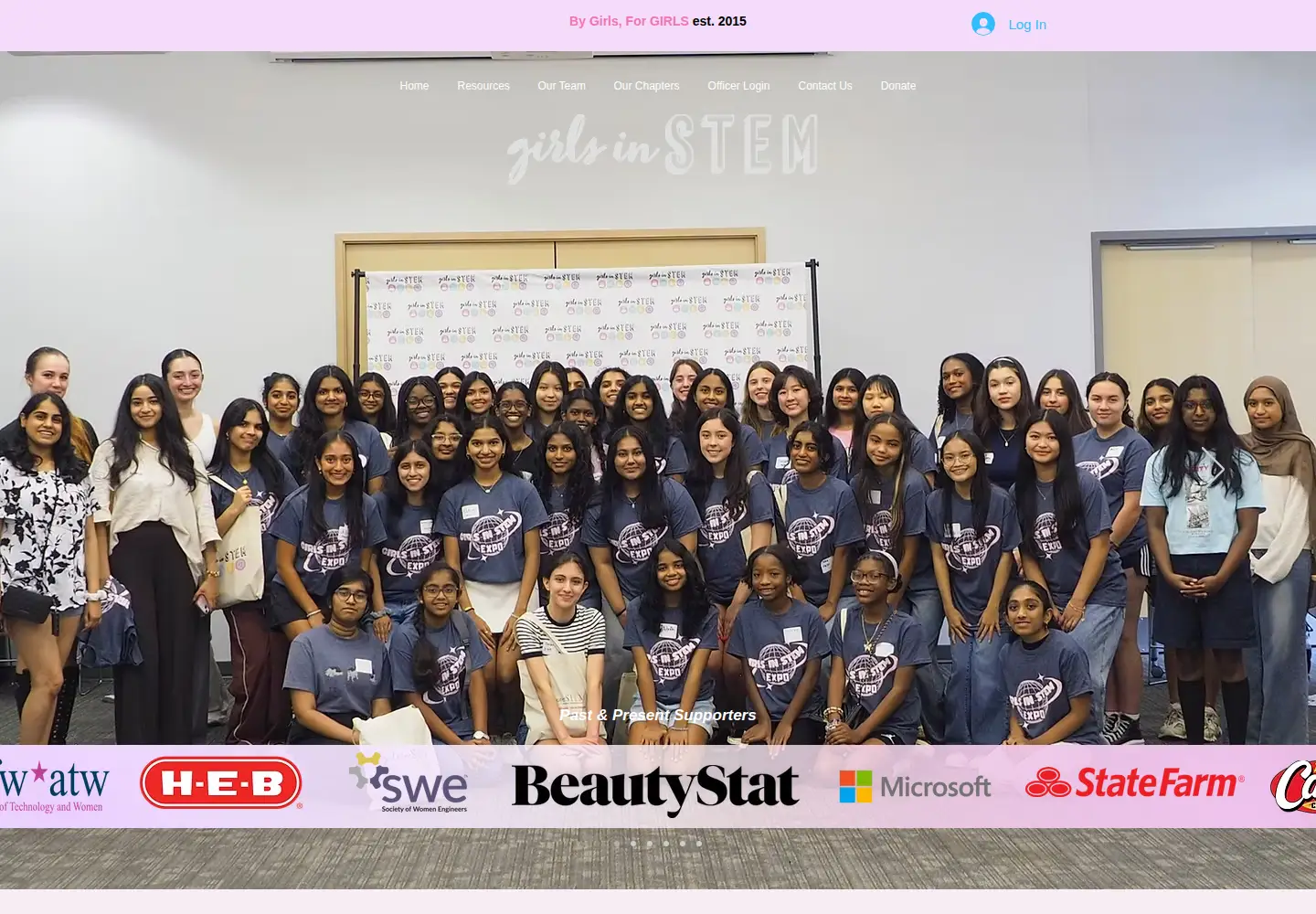 Screenshot of girlsinstemdfw.org