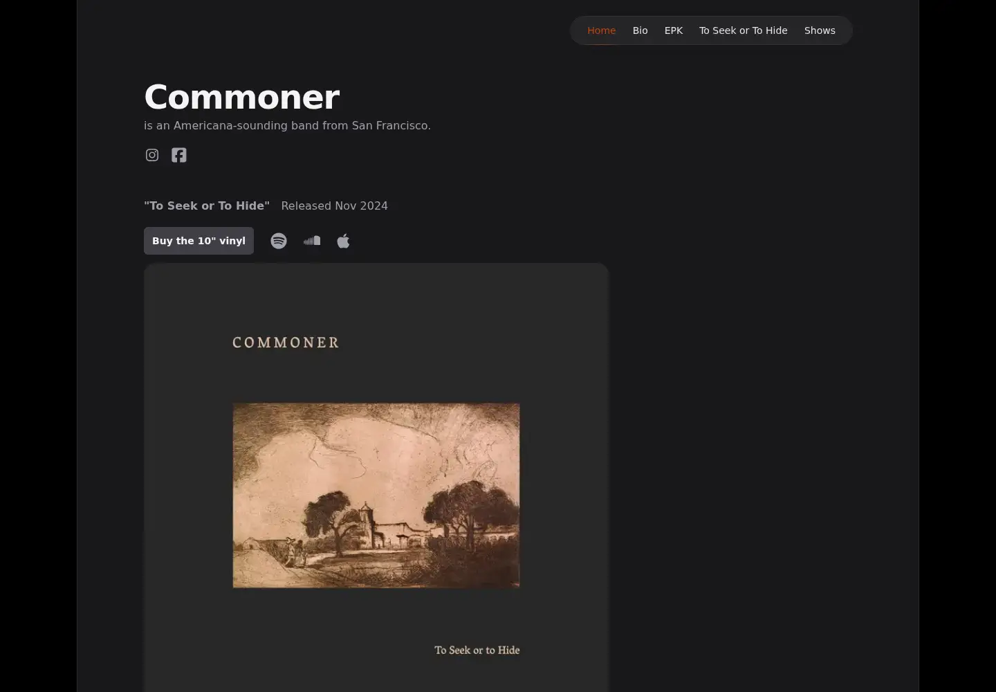 Screenshot of commoner.com