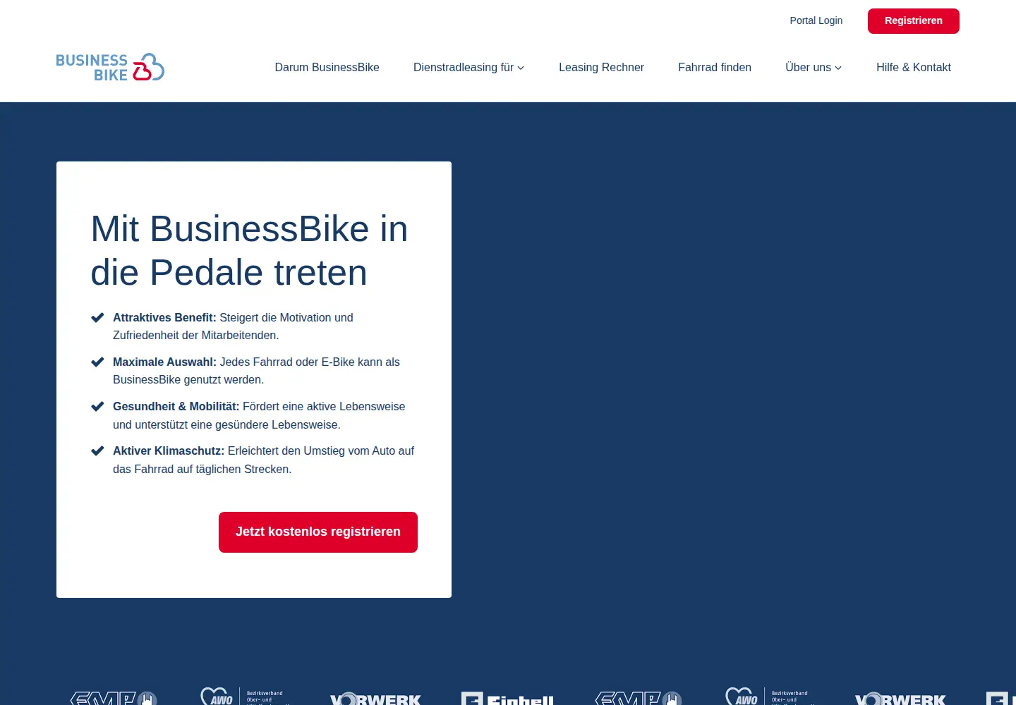 Screenshot of businessbike.de