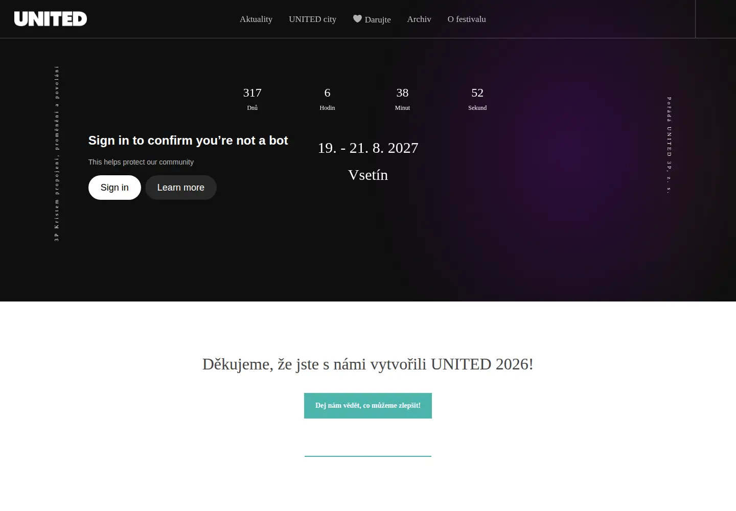Screenshot of festivalunited.cz