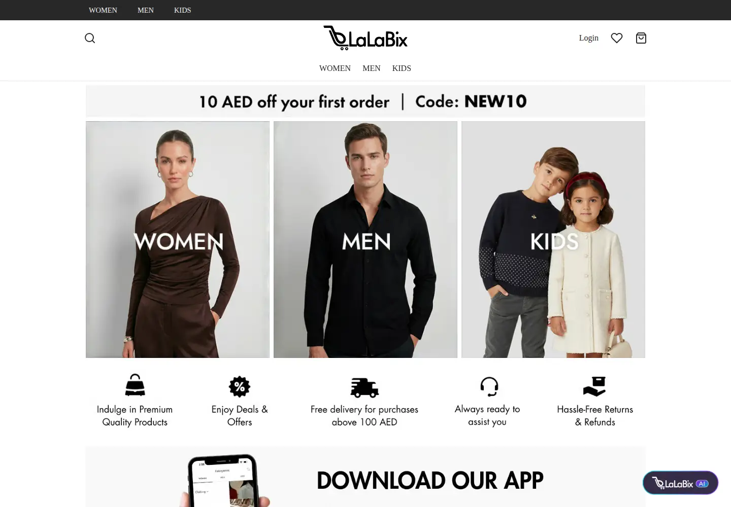 Screenshot of lalabix.com