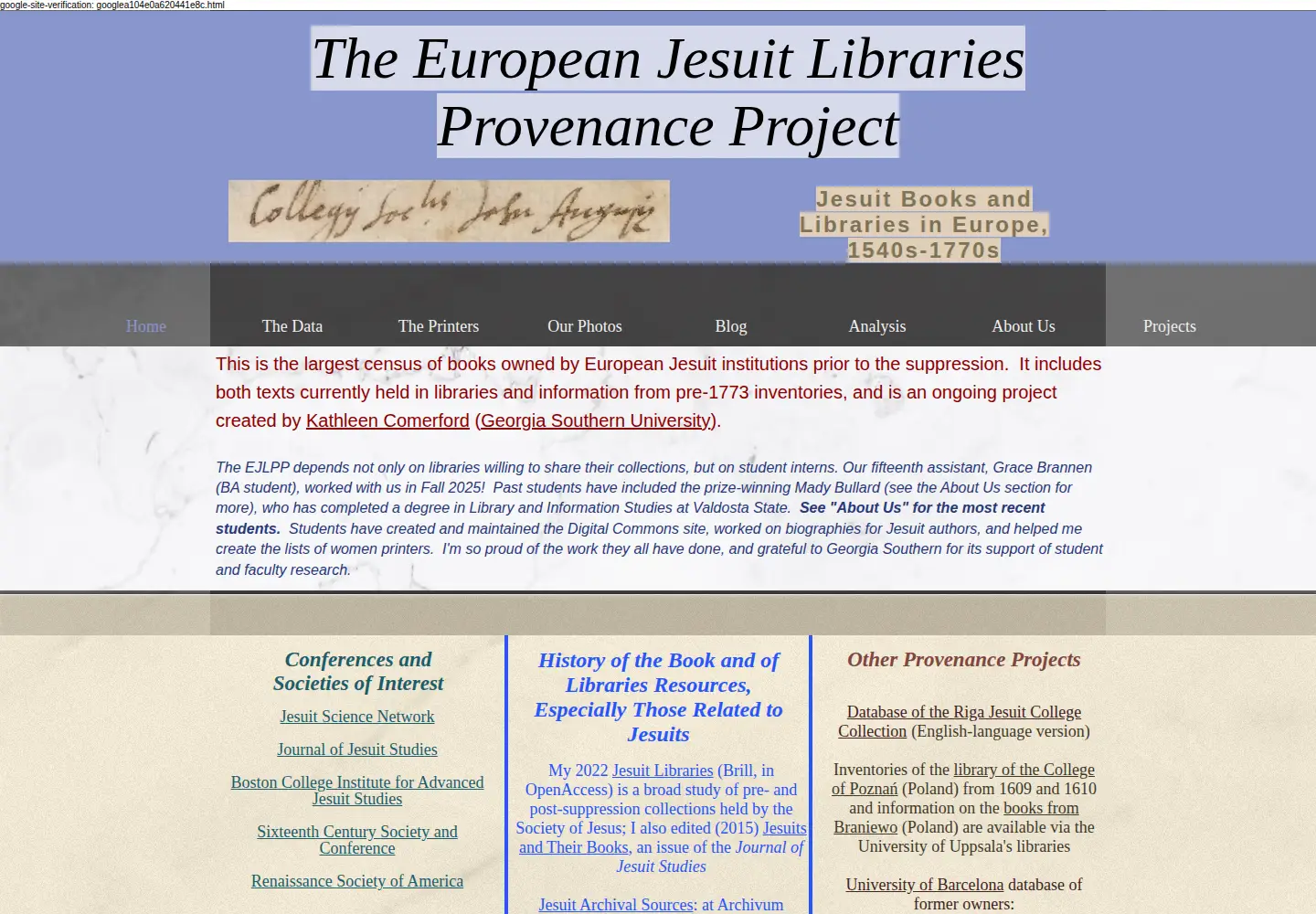 Screenshot of jesuit-libraries.com
