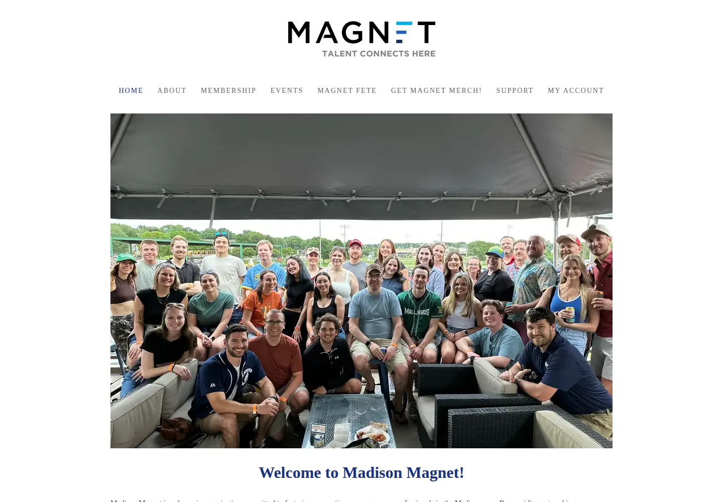 Captured homepage of madisonmagnet.org in the current scan