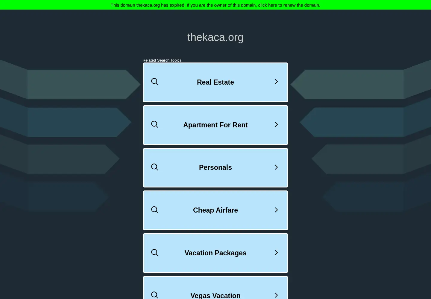 Screenshot of thekaca.org