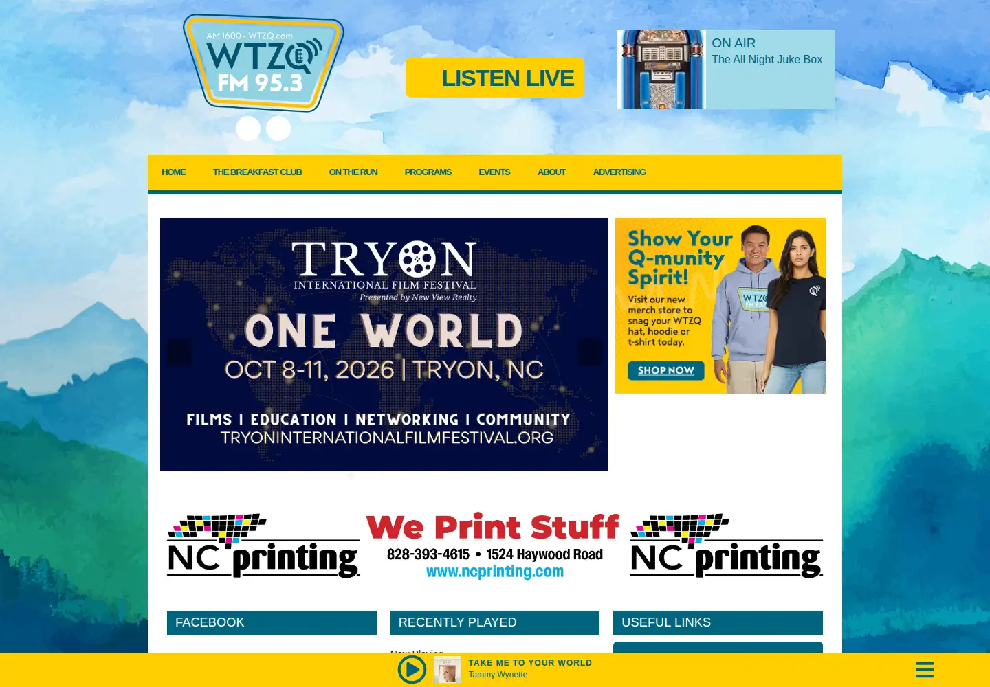 Screenshot of wtzq.com