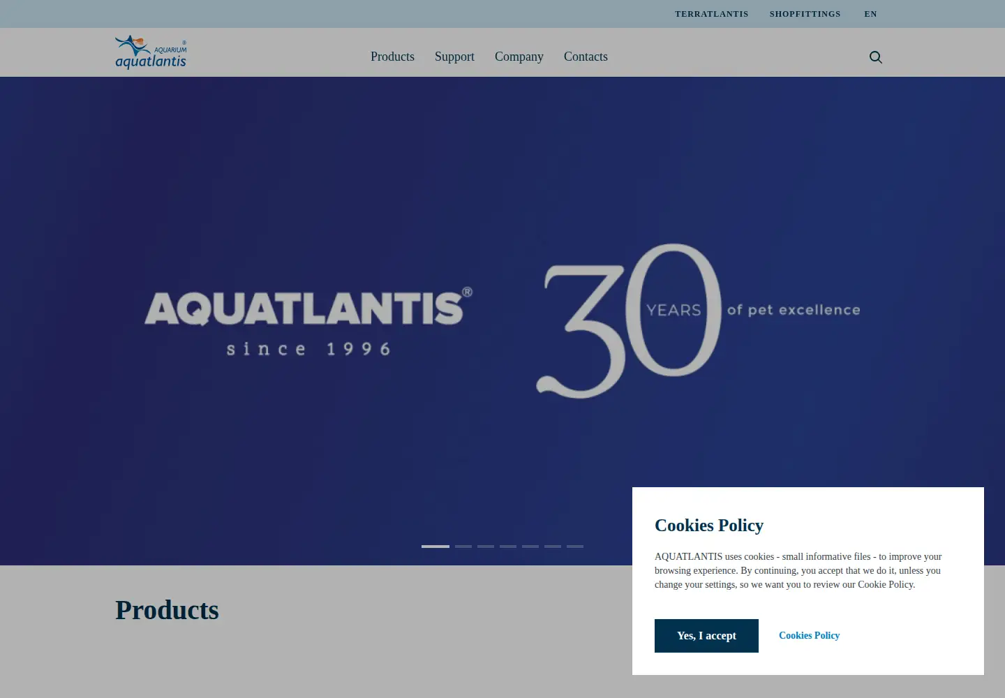 Screenshot of aquatlantis.com
