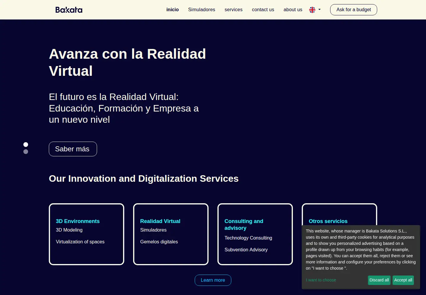 Screenshot of bakata.es