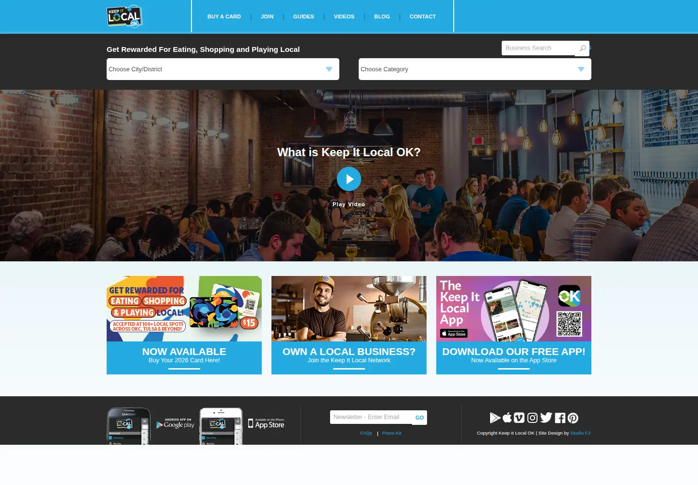Screenshot of keepitlocalok.com