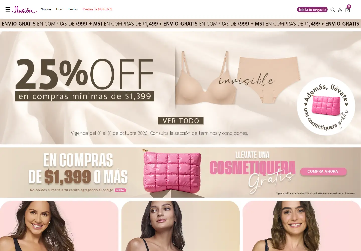 Captured homepage of ilusion.com in the current scan