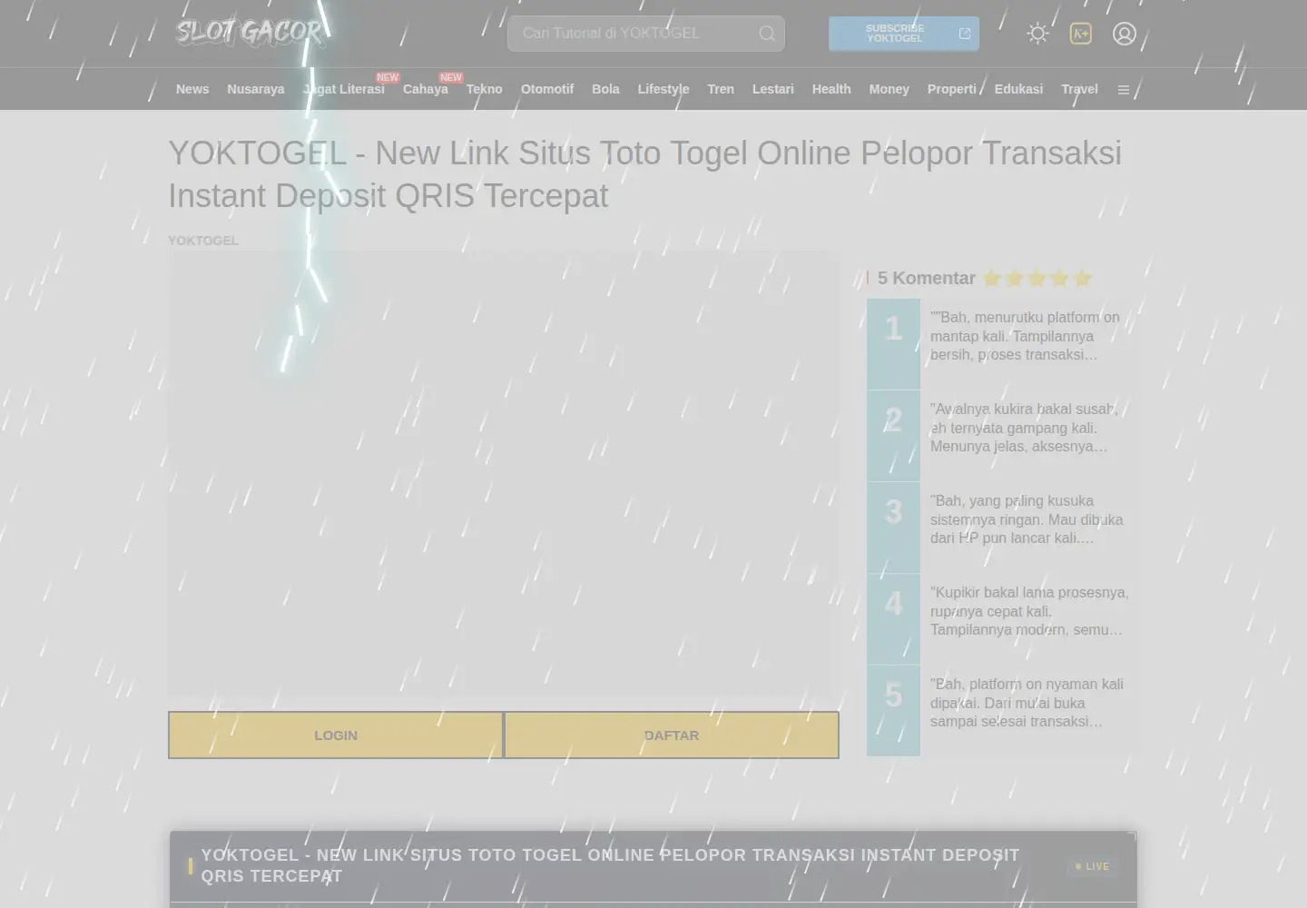 Screenshot of yoktogellogin168.com