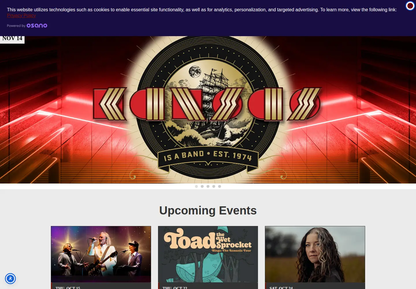 Screenshot of thelansdownetheater.com