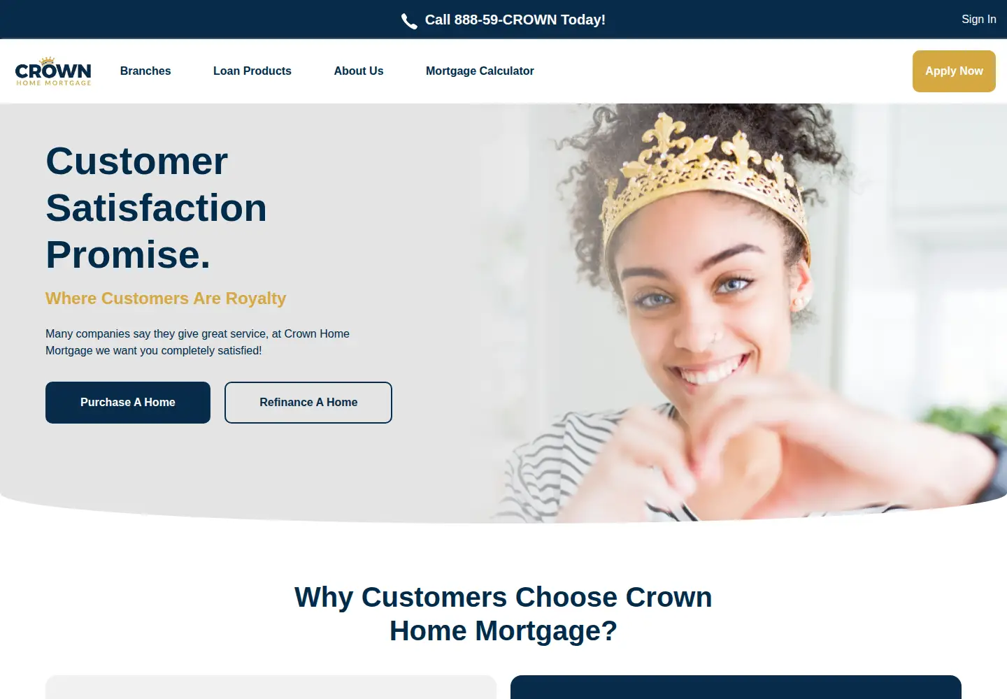 Screenshot of crownhm.com