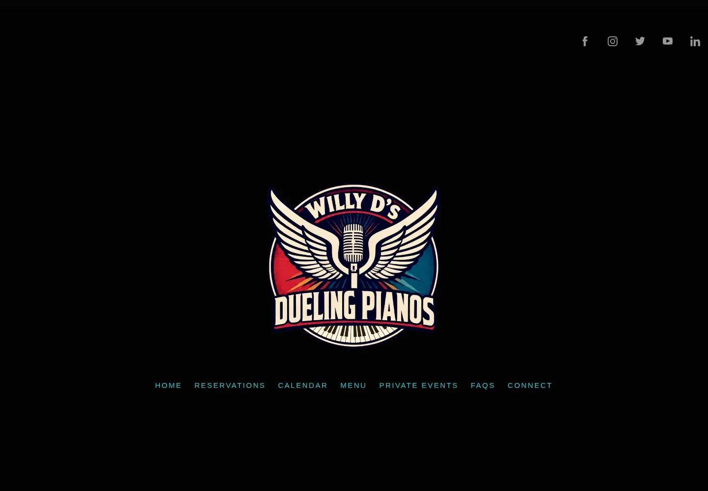 Captured homepage of willydspianobar.com in the current scan