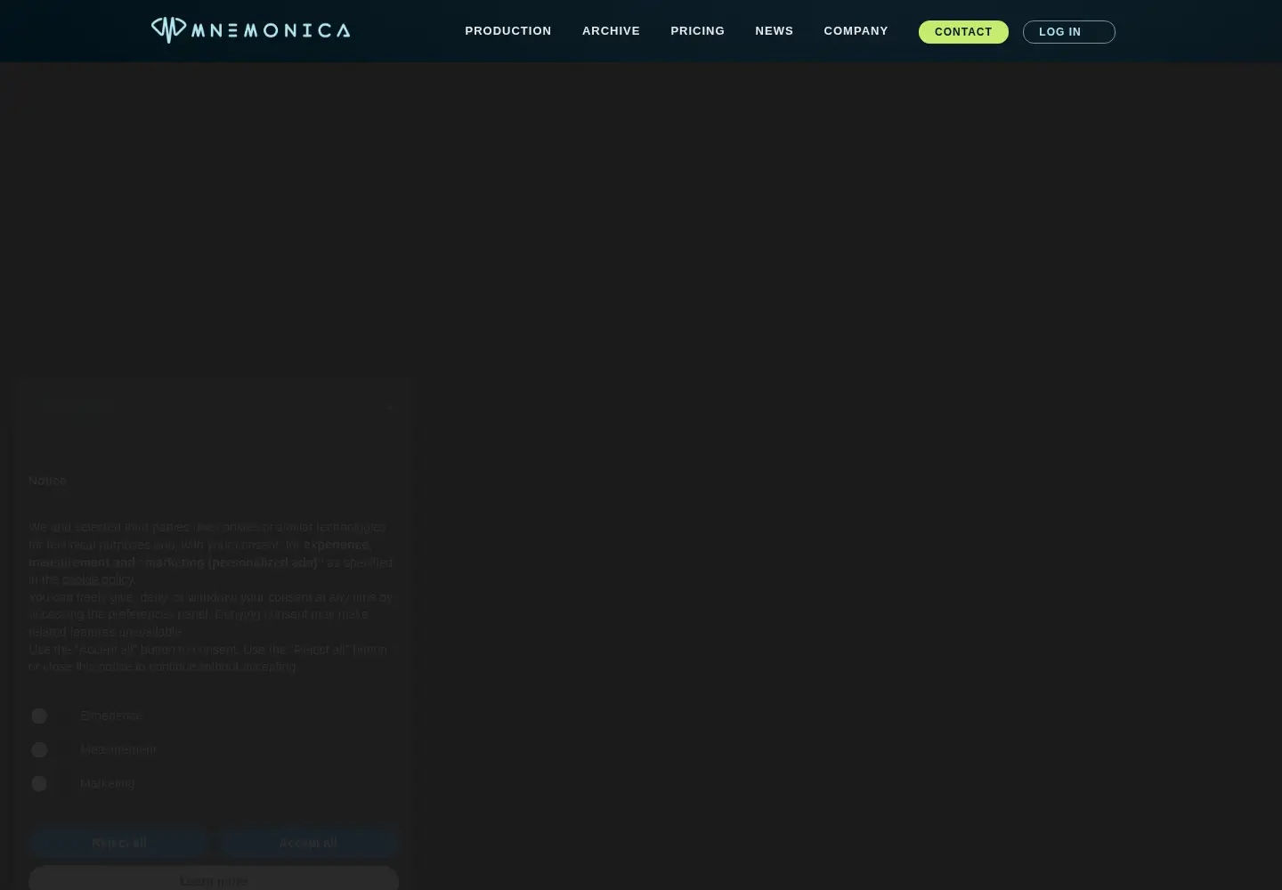 Screenshot of mnemonica.com