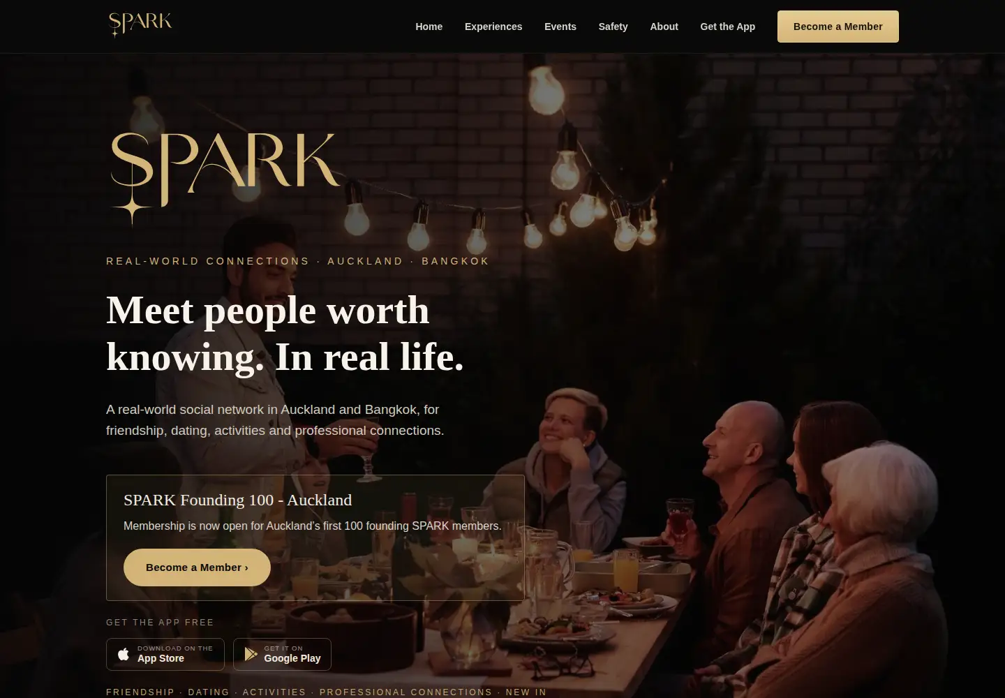 Captured homepage of spark.love in the current scan
