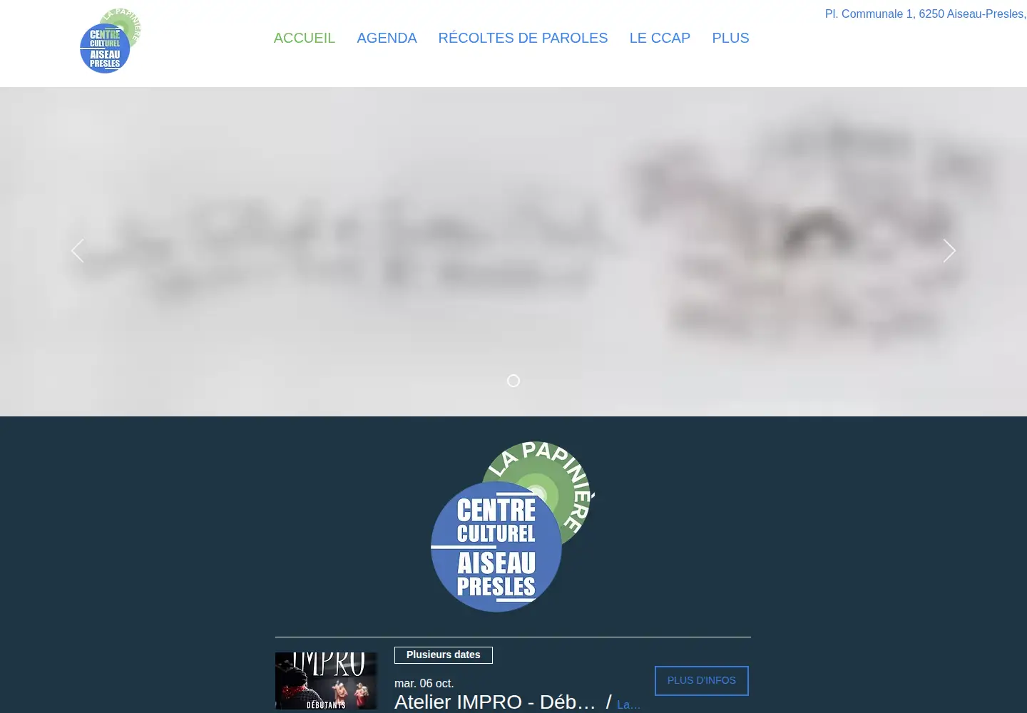 Captured homepage of ccaiseaupresles.com in the current scan