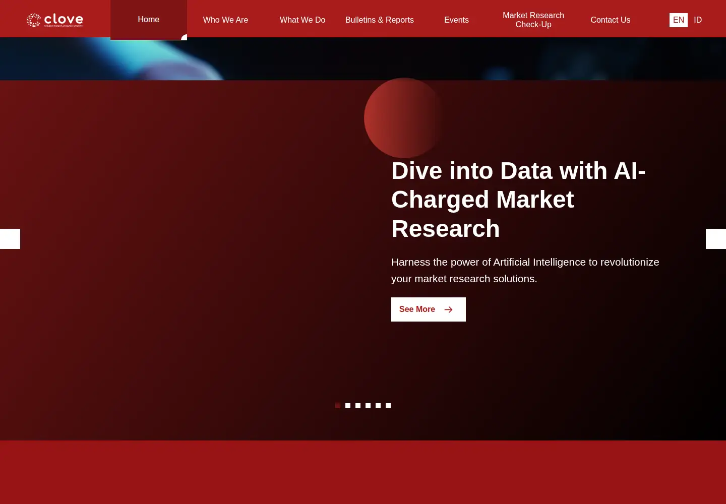 Screenshot of clove-research.com