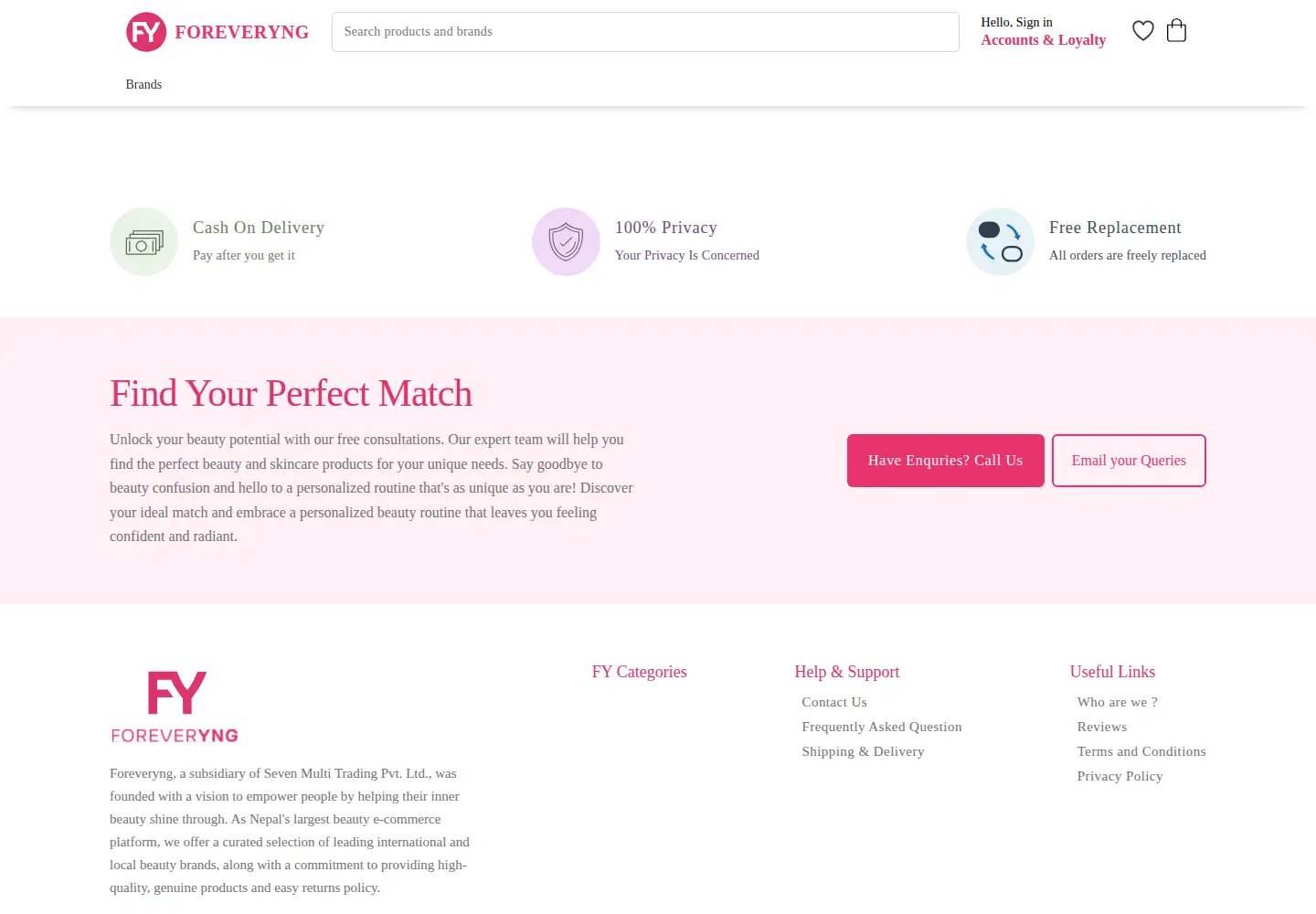 Screenshot of foreveryng.com