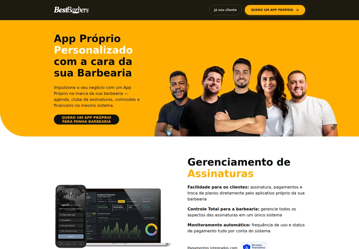 Screenshot of bestbarbers.app