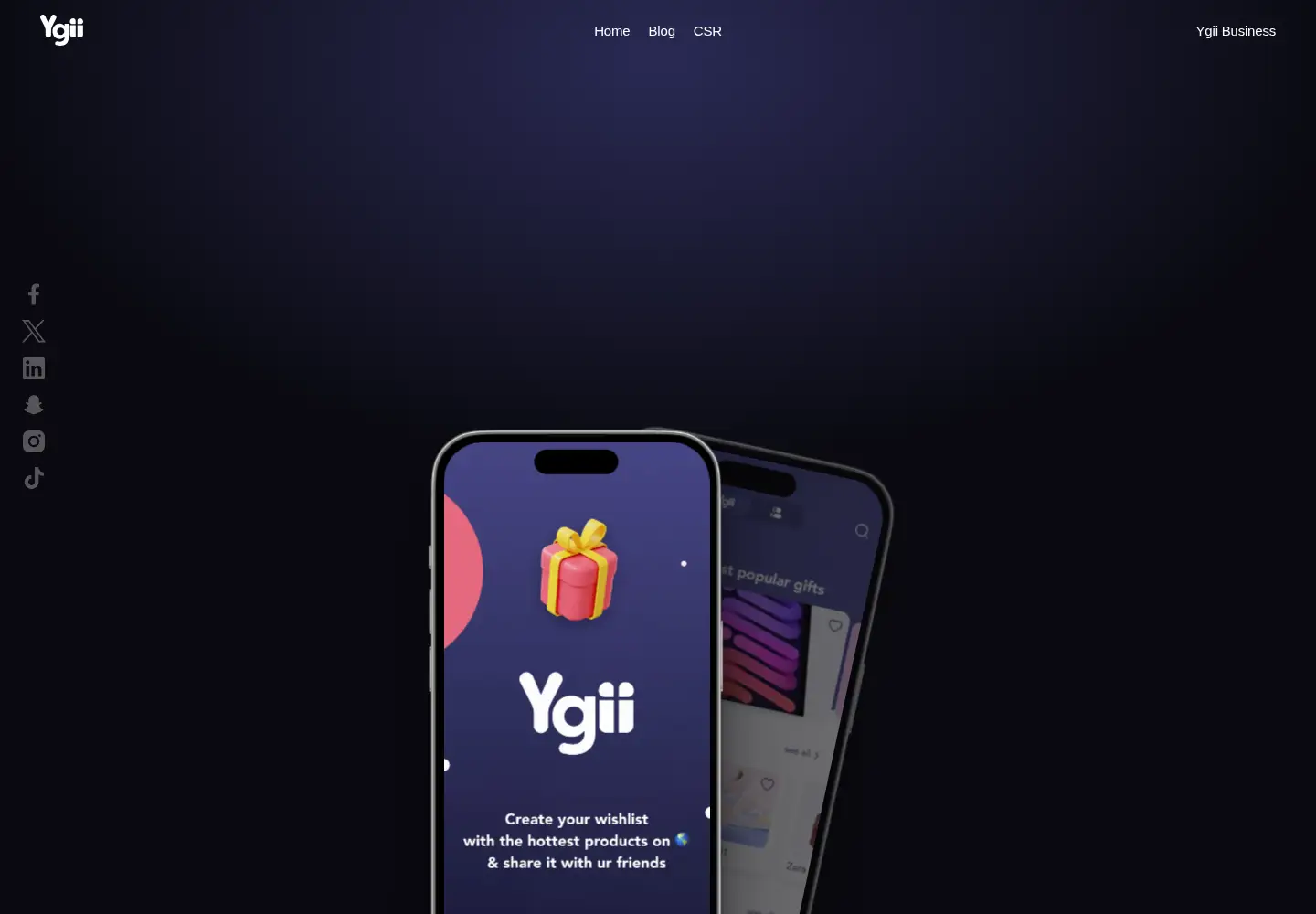 Screenshot of ygii.app