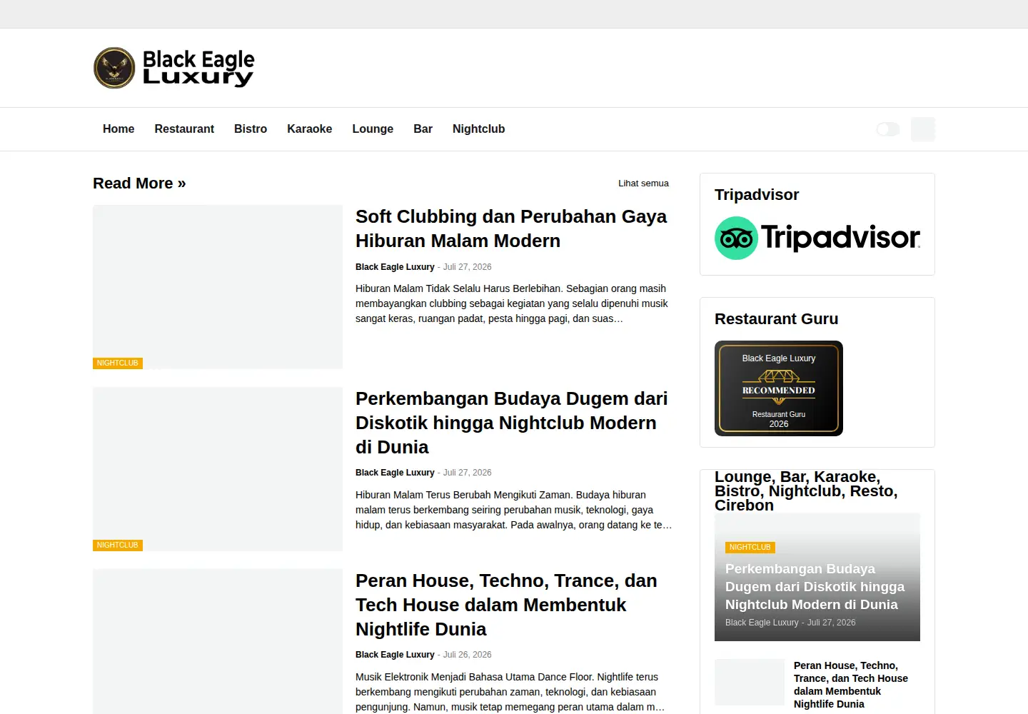 Captured homepage of blackeagleluxury.com in the current scan