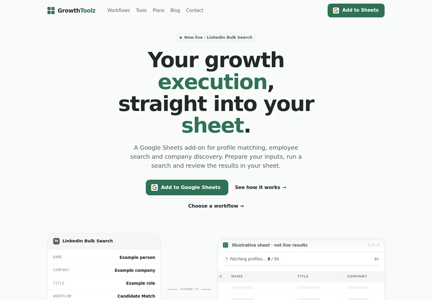 Screenshot of growthtoolz.com