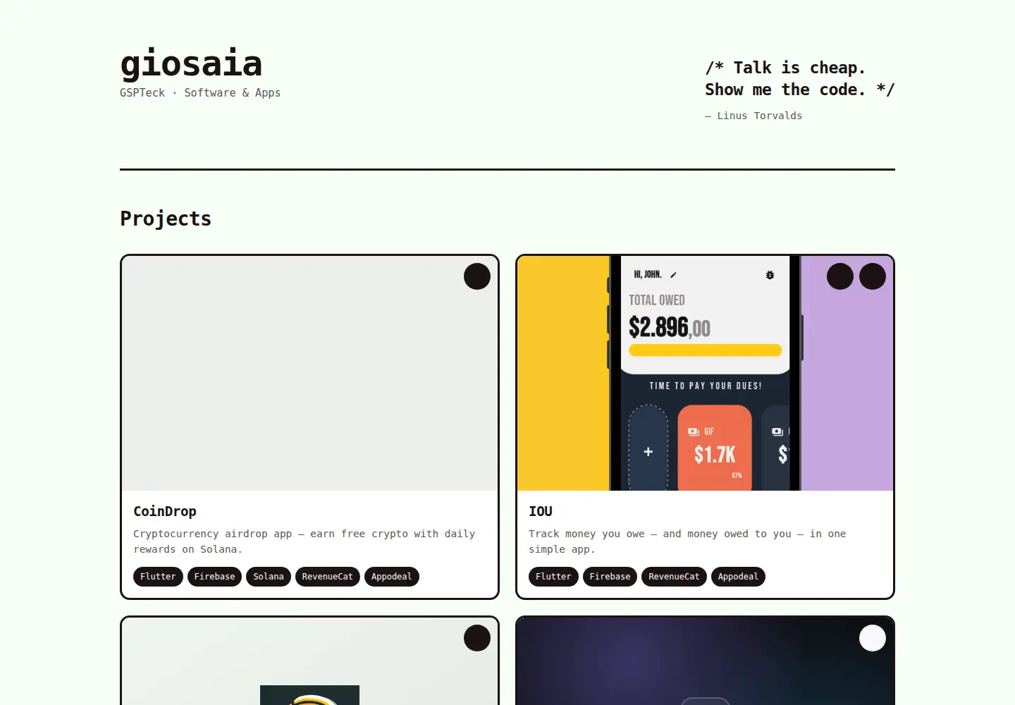 Captured homepage of gspteck.com in the current scan